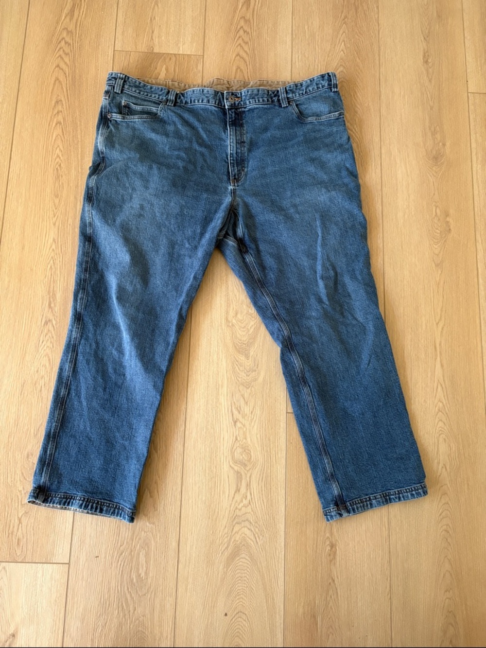 Duluth Trading DuluthFlex Ballroom Jeans Men's 48x32 Relaxed Utility Fit Denim